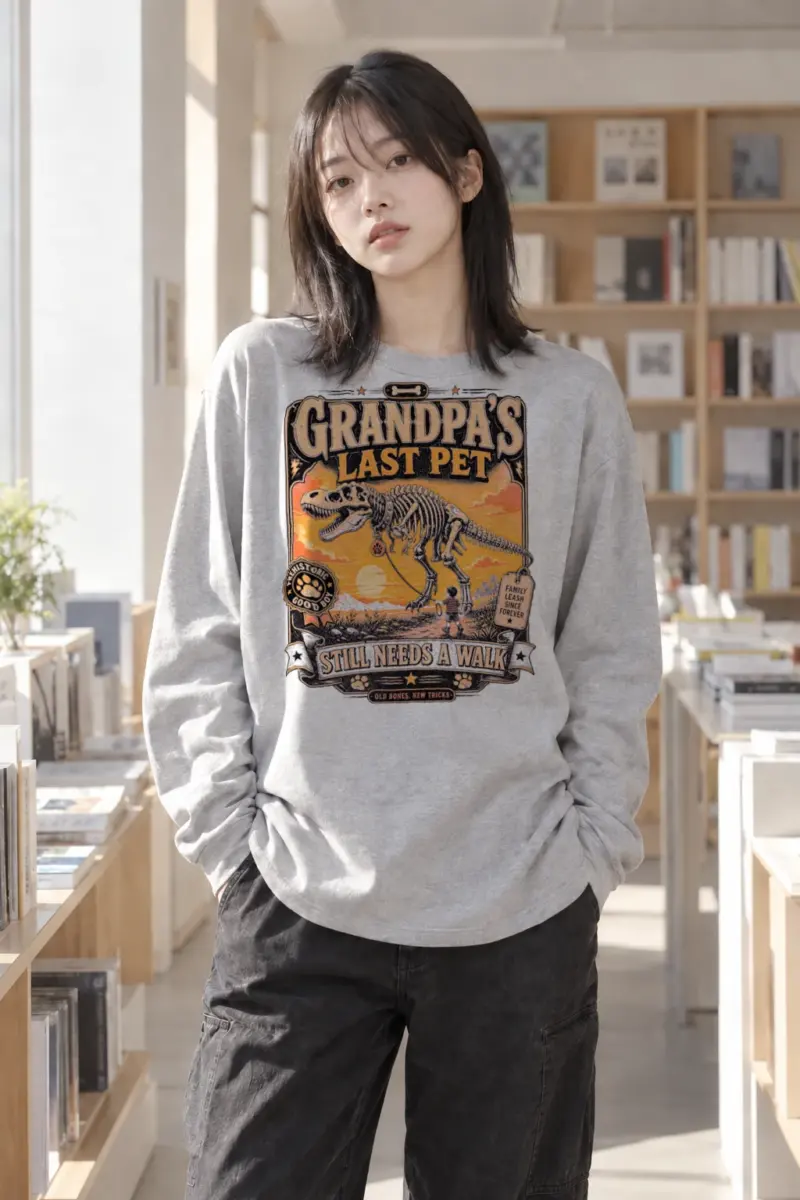 "Grandpa's Last Pet" Unisex Longsleeve T-shirt | Gildan 2400