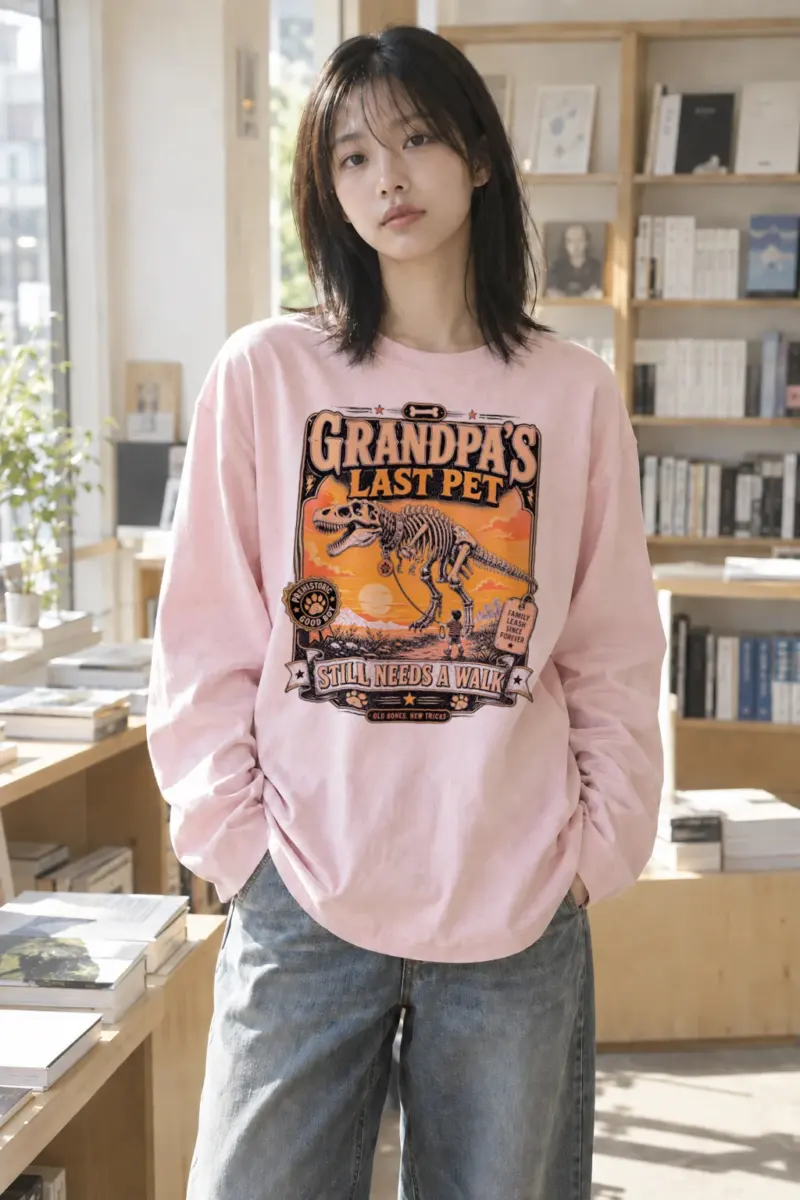 "Grandpa's Last Pet" Unisex Longsleeve T-shirt | Gildan 2400