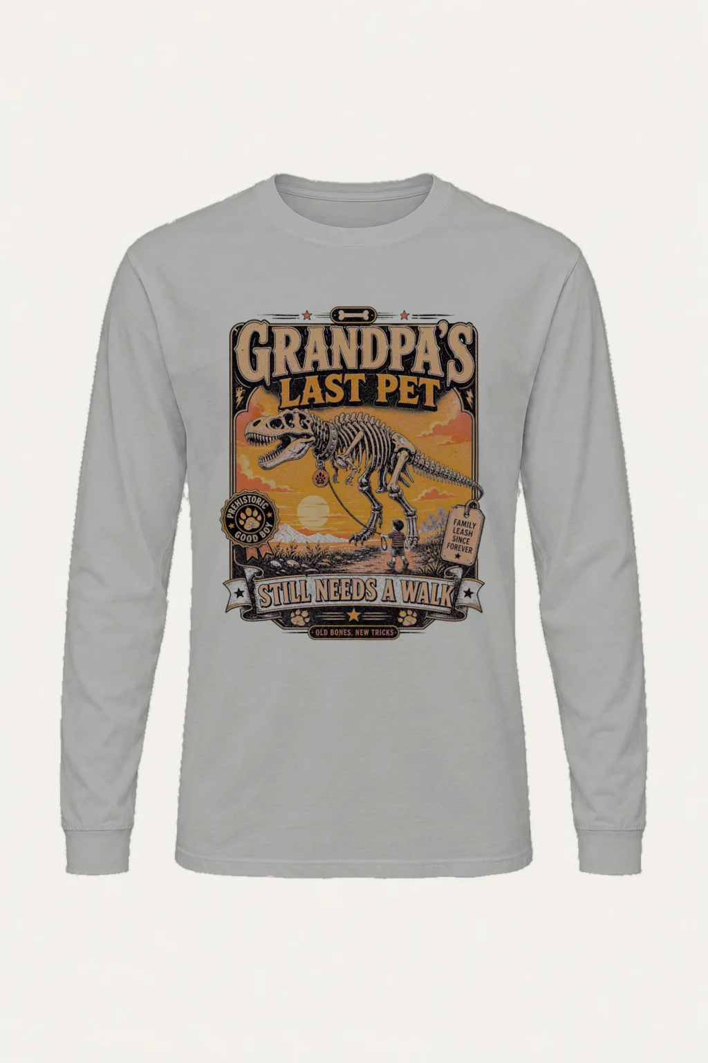 "Grandpa's Last Pet" Unisex Longsleeve T-shirt | Gildan 2400