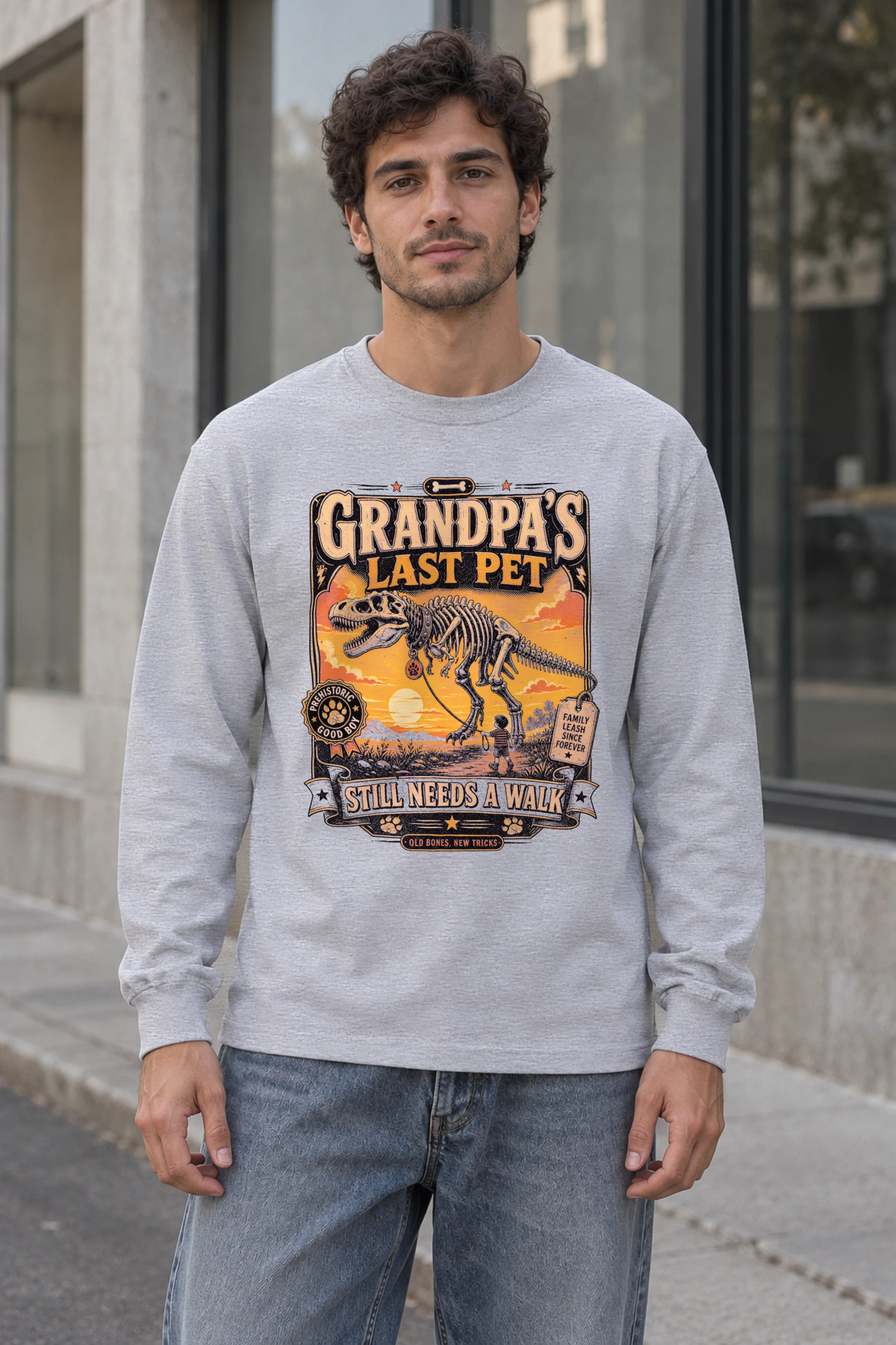 "Grandpa’s Last Pet" Unisex Longsleeve T-shirt