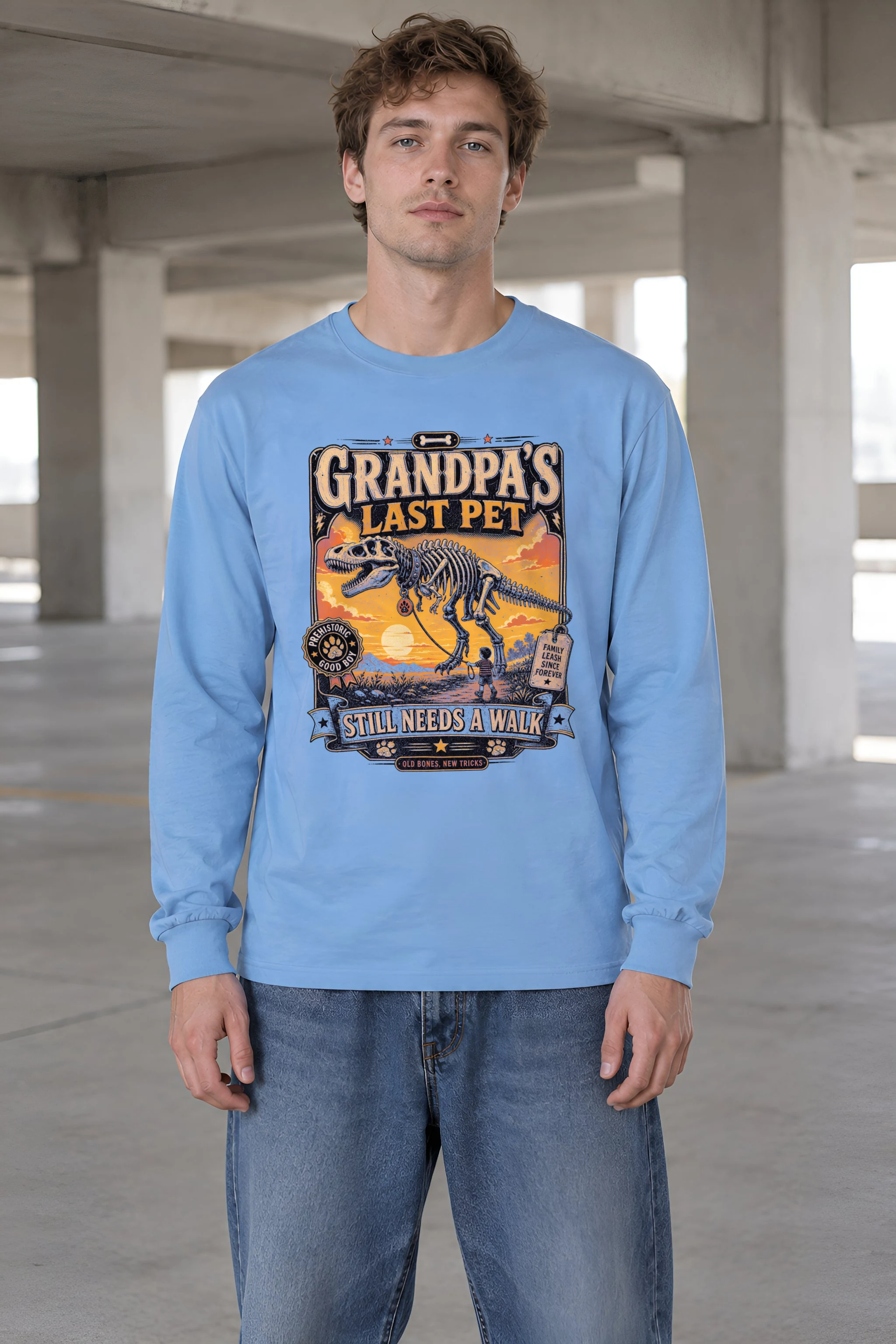 "Grandpa’s Last Pet" Unisex Longsleeve T-shirt