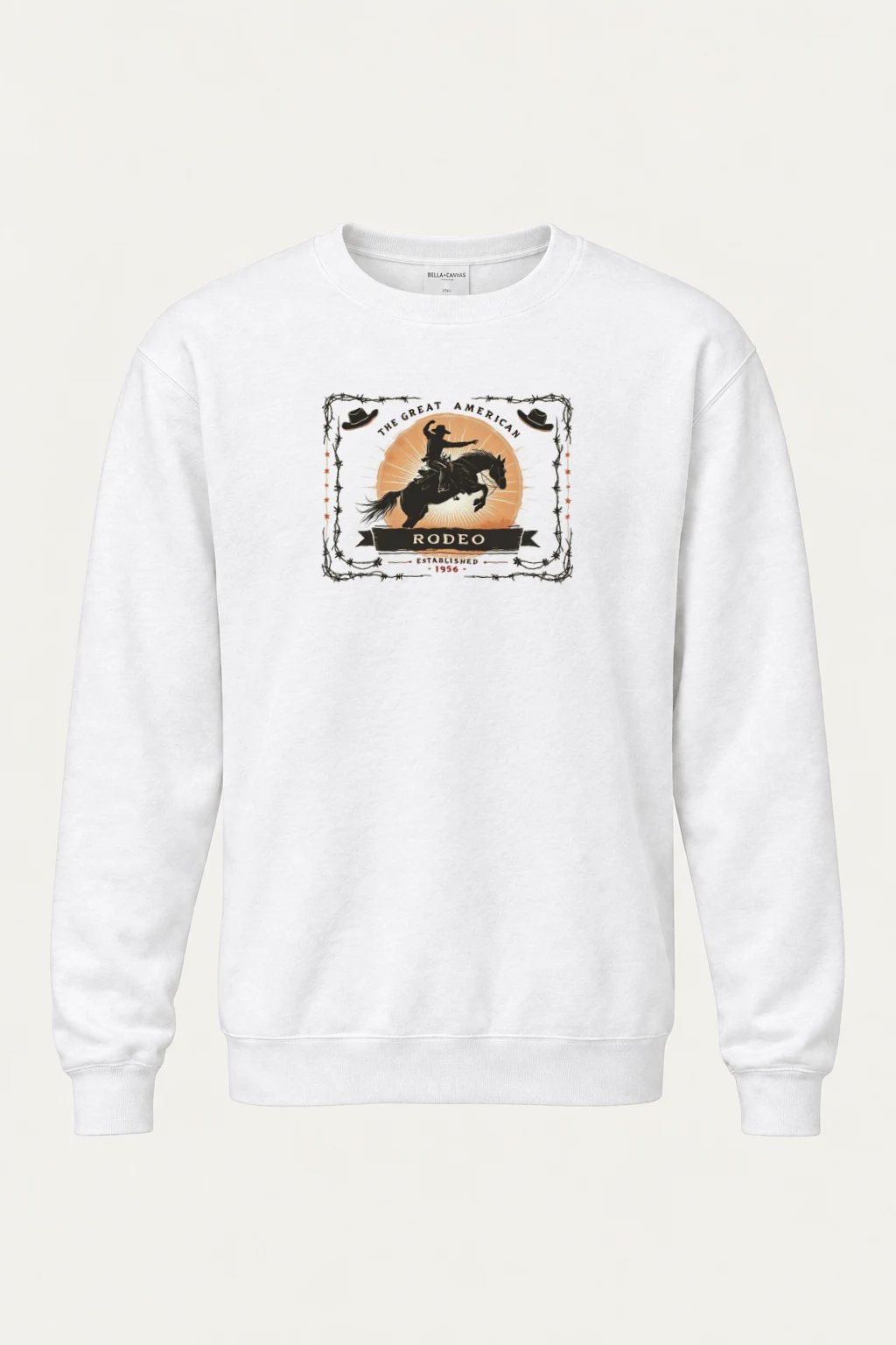 "Great American Rodeo" Heavy Blend Unisex Crewneck Sweatshirt | Gildan 18000