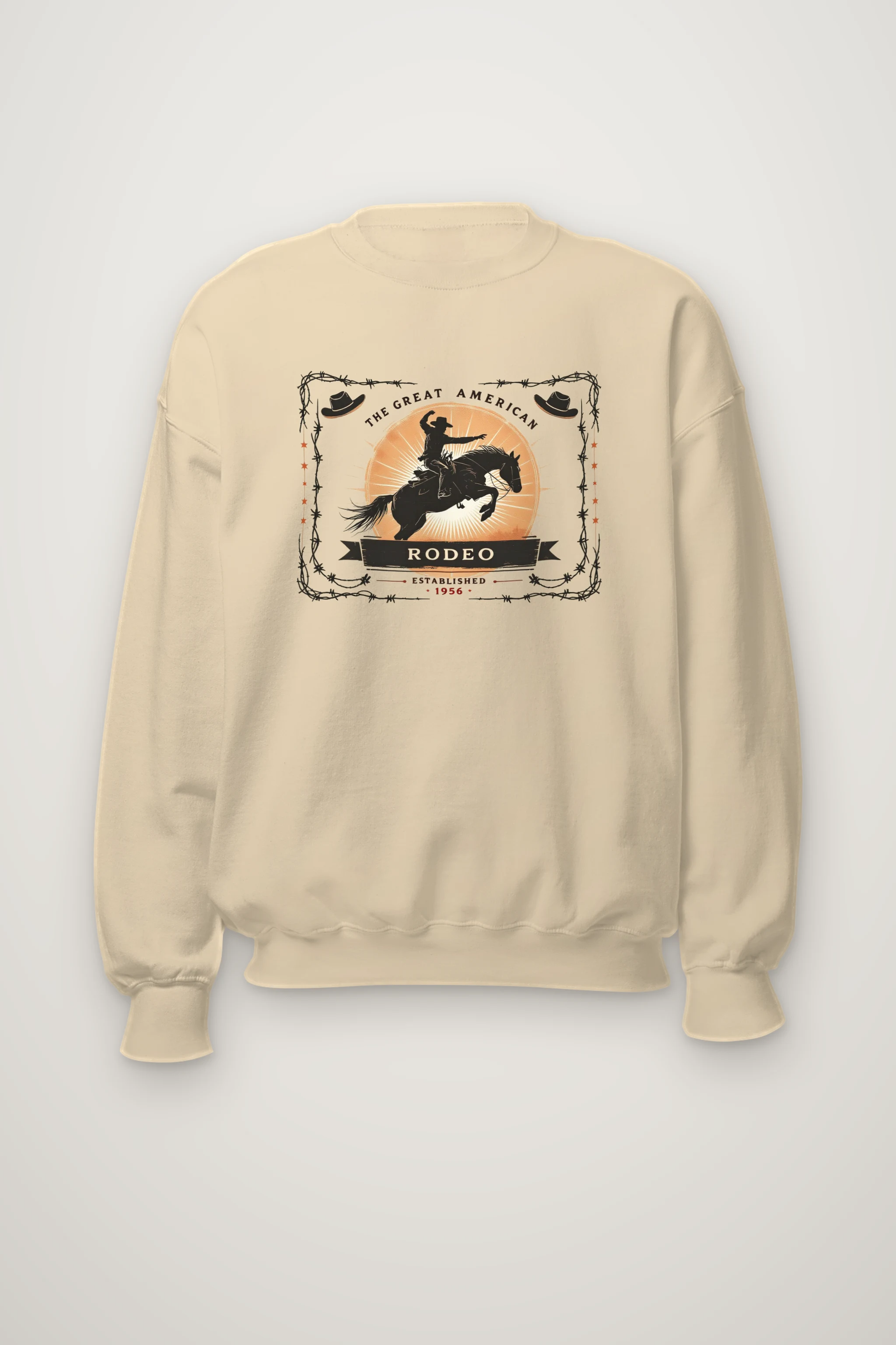 "Great American Rodeo" Heavy Blend Unisex Crewneck Sweatshirt