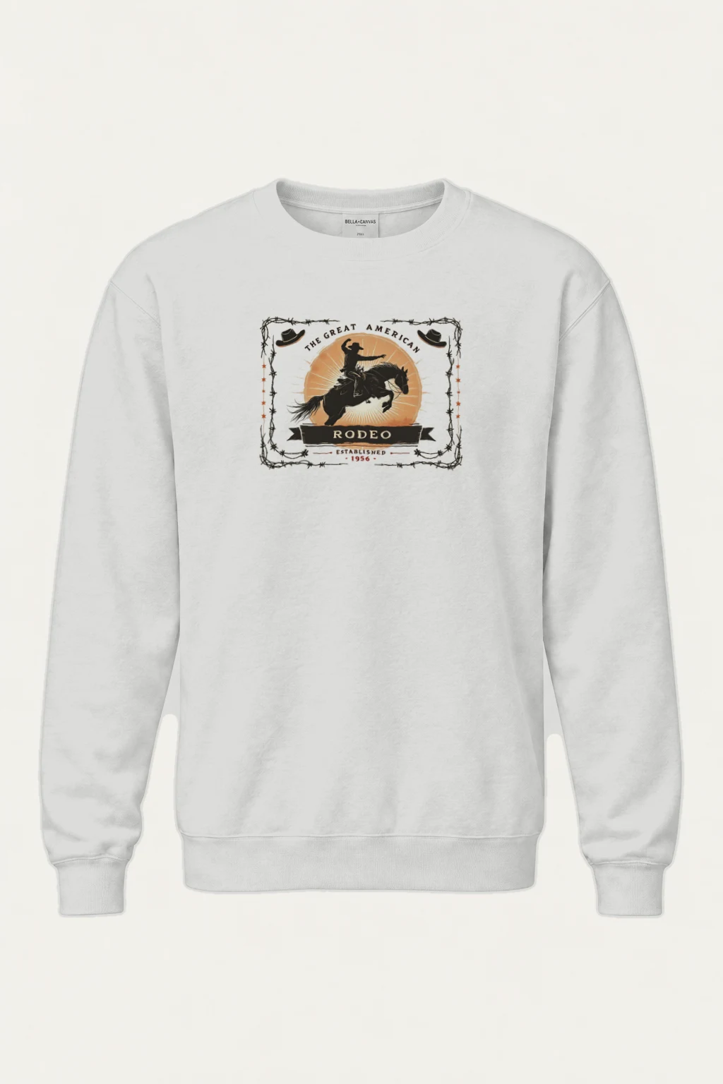 "Great American Rodeo" Heavy Blend Unisex Crewneck Sweatshirt | Gildan 18000