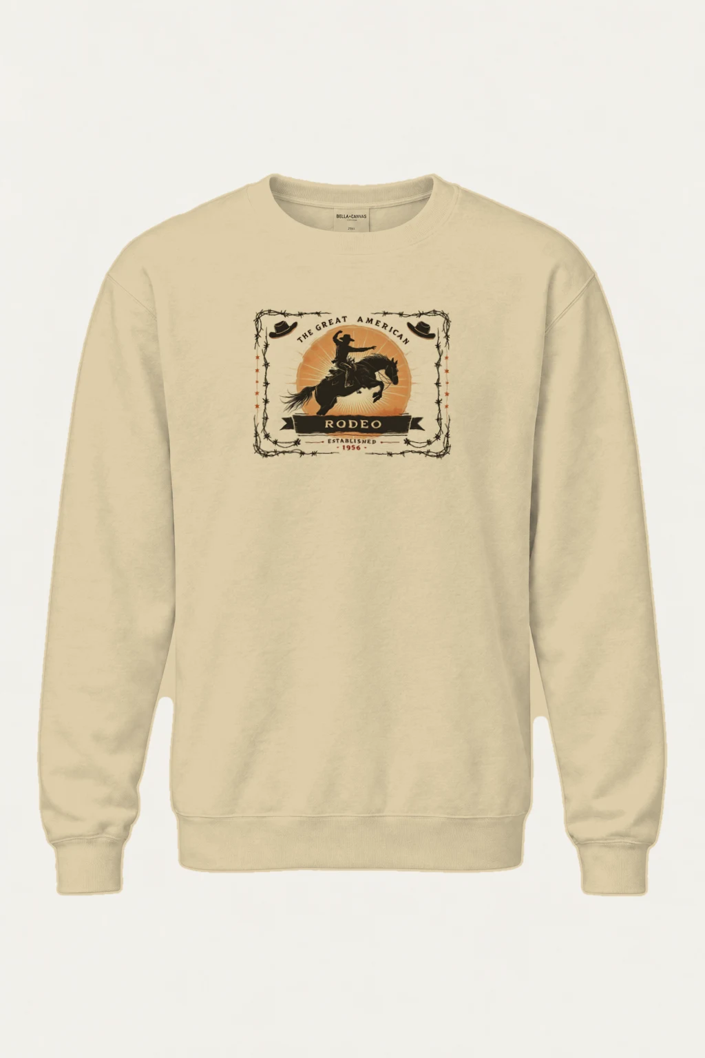 "Great American Rodeo" Heavy Blend Unisex Crewneck Sweatshirt | Gildan 18000