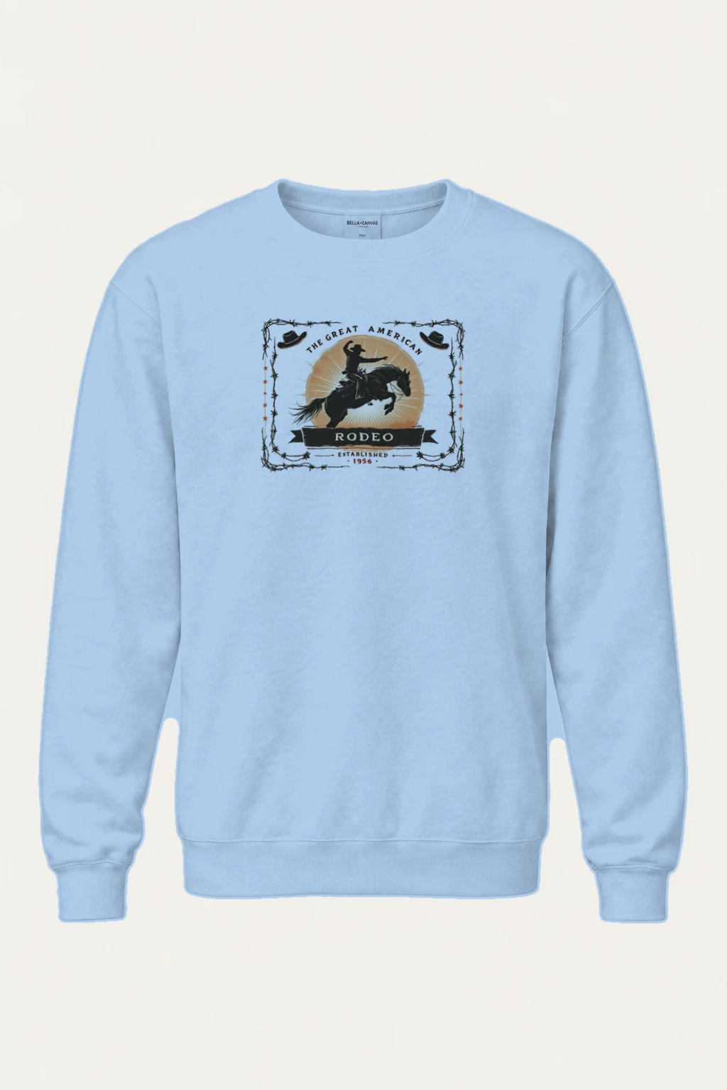"Great American Rodeo" Heavy Blend Unisex Crewneck Sweatshirt | Gildan 18000