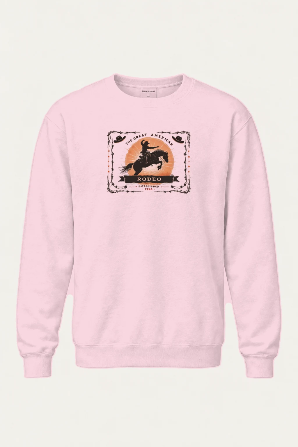 "Great American Rodeo" Heavy Blend Unisex Crewneck Sweatshirt | Gildan 18000