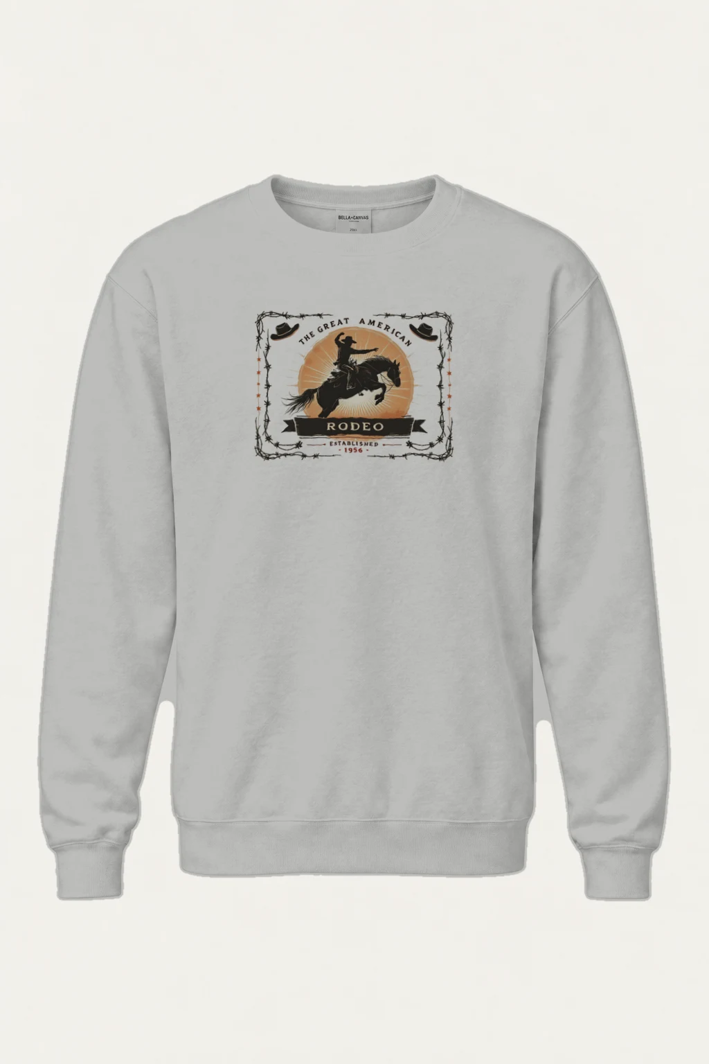 "Great American Rodeo" Heavy Blend Unisex Crewneck Sweatshirt | Gildan 18000