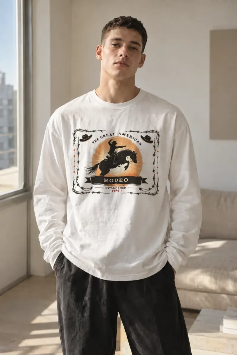 "Great American Rodeo" Unisex Longsleeve T-shirt | Gildan 2400
