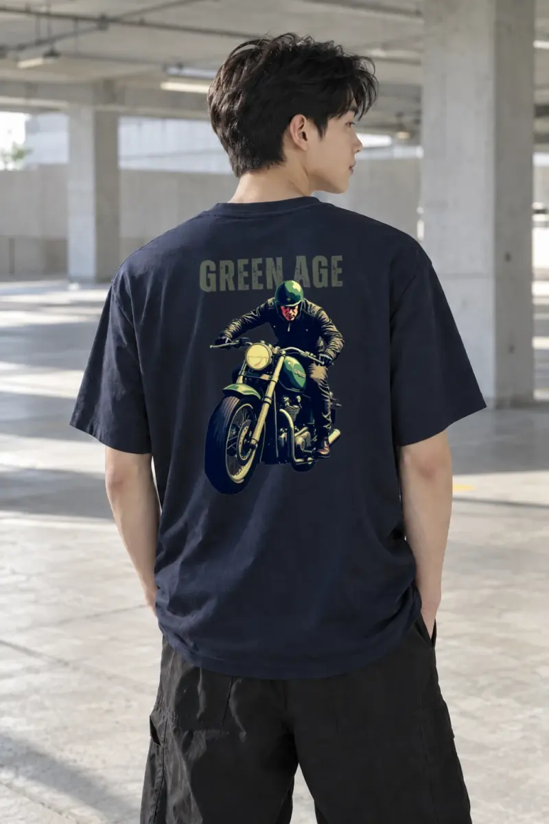 "Green Age" Heavyweight Unisex Crewneck T-shirt | Gildan 5000