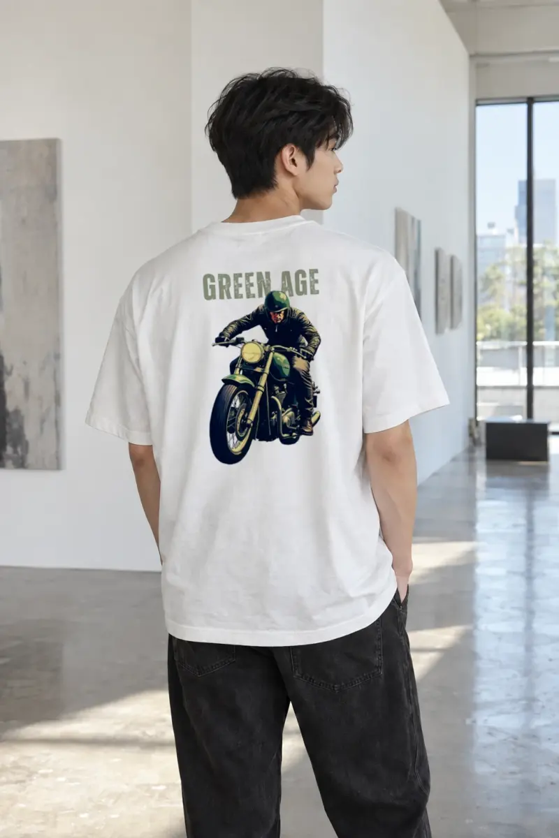"Green Age" Heavyweight Unisex Crewneck T-shirt | Gildan 5000