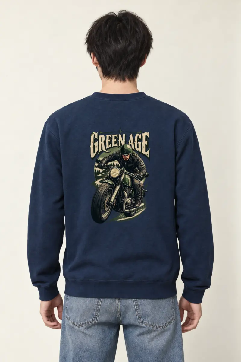 "Green Age Rider" Heavy Blend Unisex Crewneck Sweatshirt