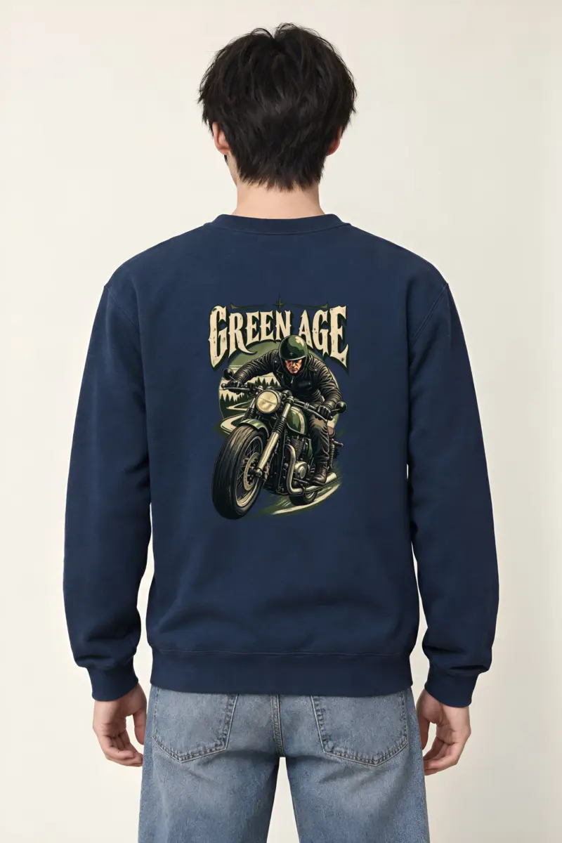 "Green Age Rider" Heavy Blend Unisex Crewneck Sweatshirt