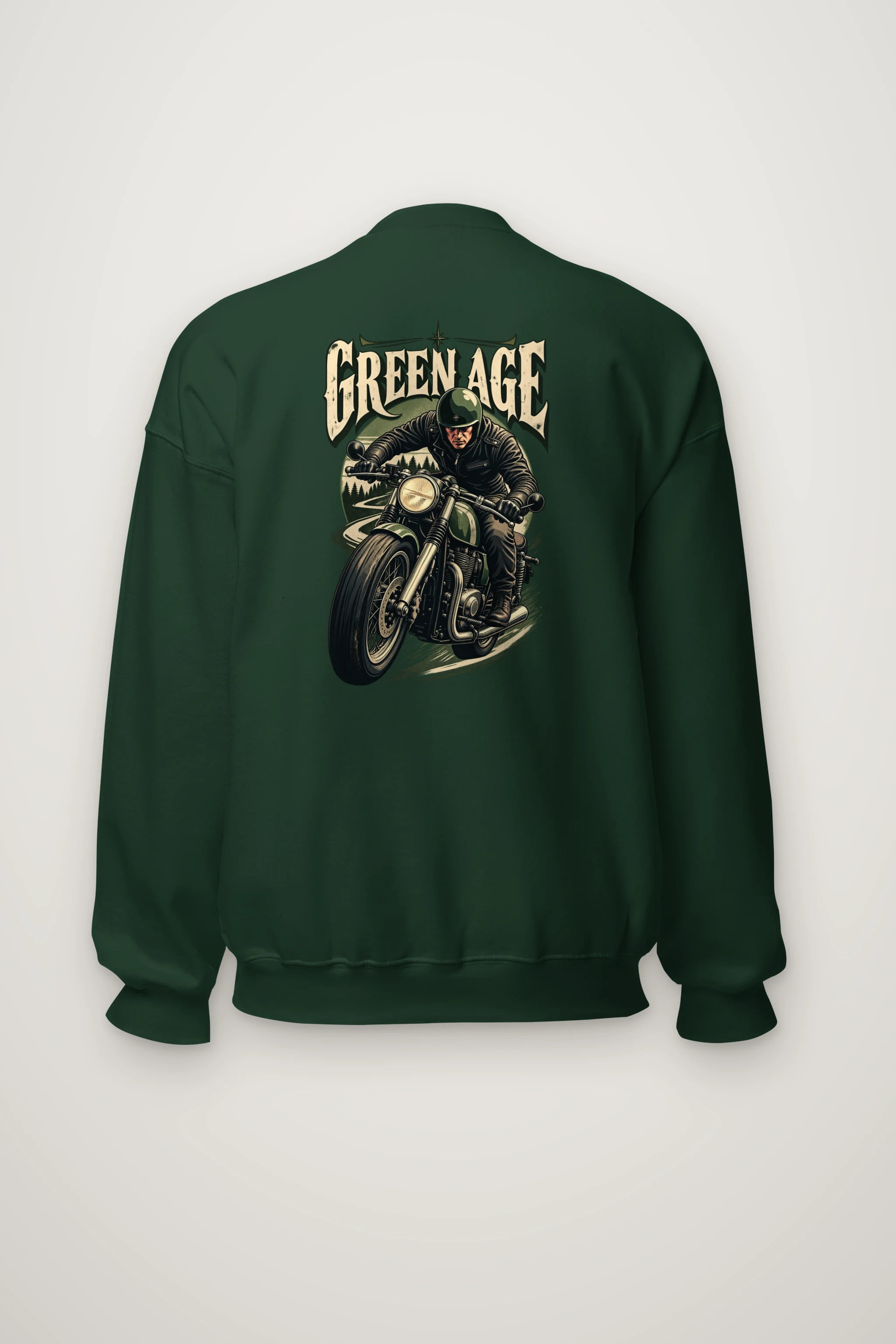 "Green Age Rider" Heavy Blend Unisex Crewneck Sweatshirt