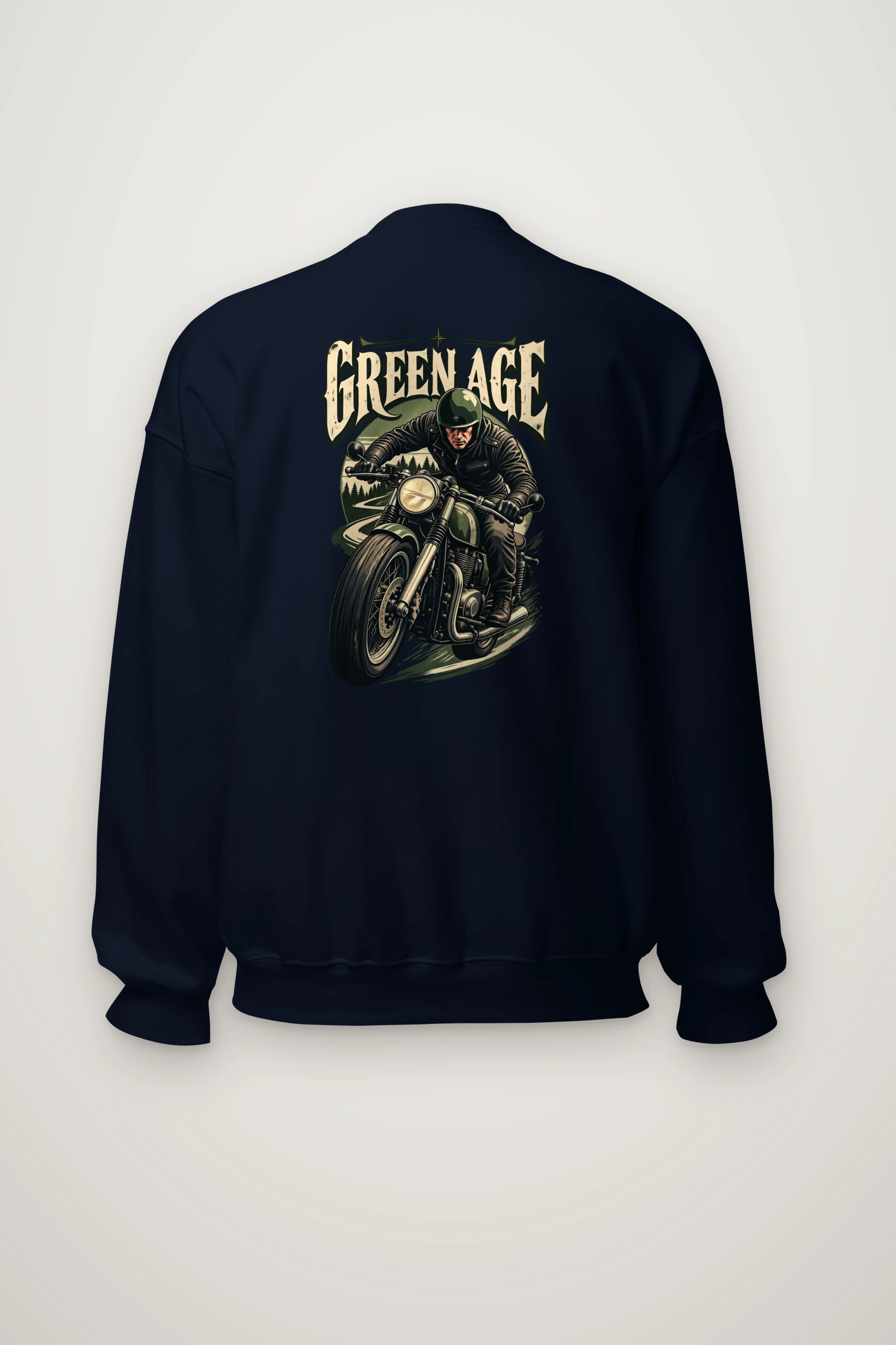 "Green Age Rider" Heavy Blend Unisex Crewneck Sweatshirt