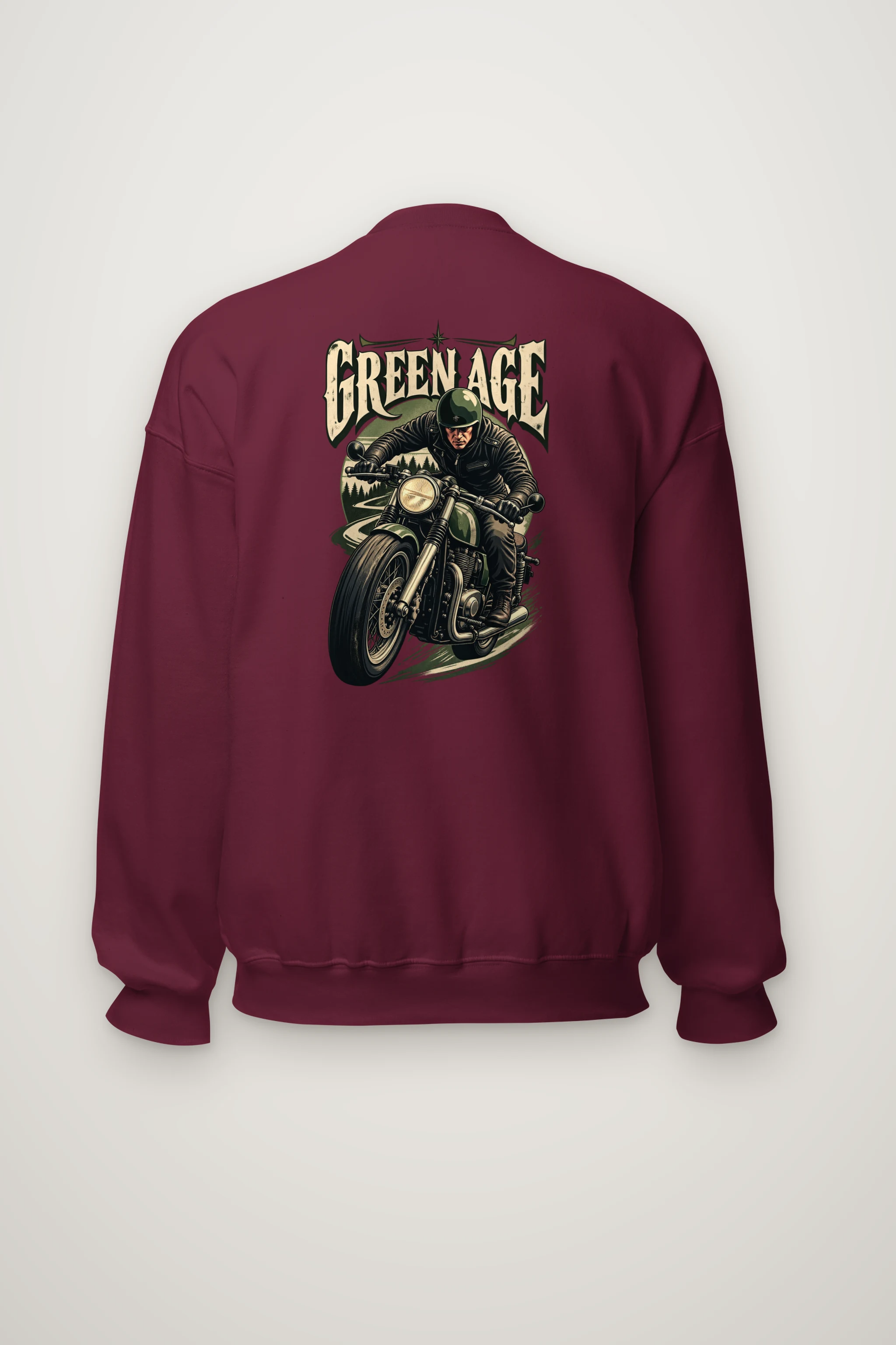 "Green Age Rider" Heavy Blend Unisex Crewneck Sweatshirt