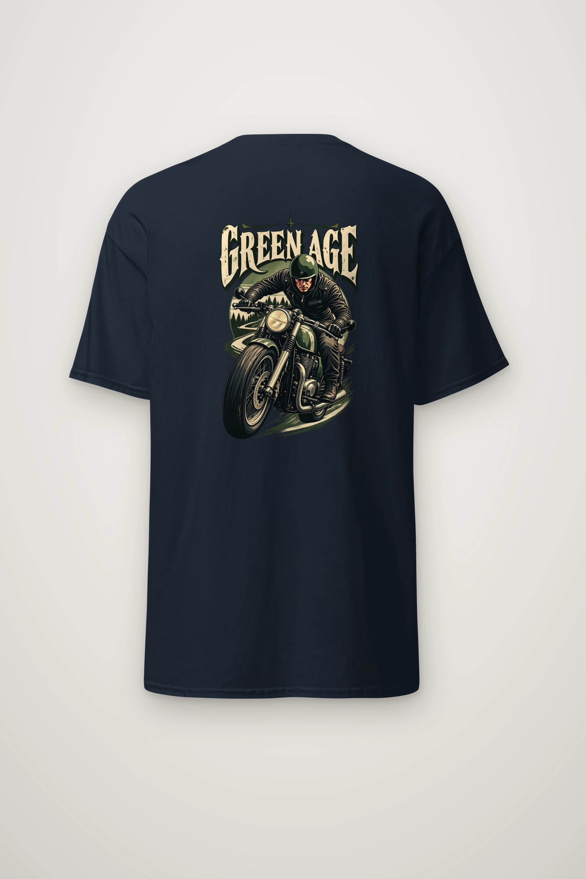 "Green Age Rider" Heavyweight Unisex Crewneck T-shirt