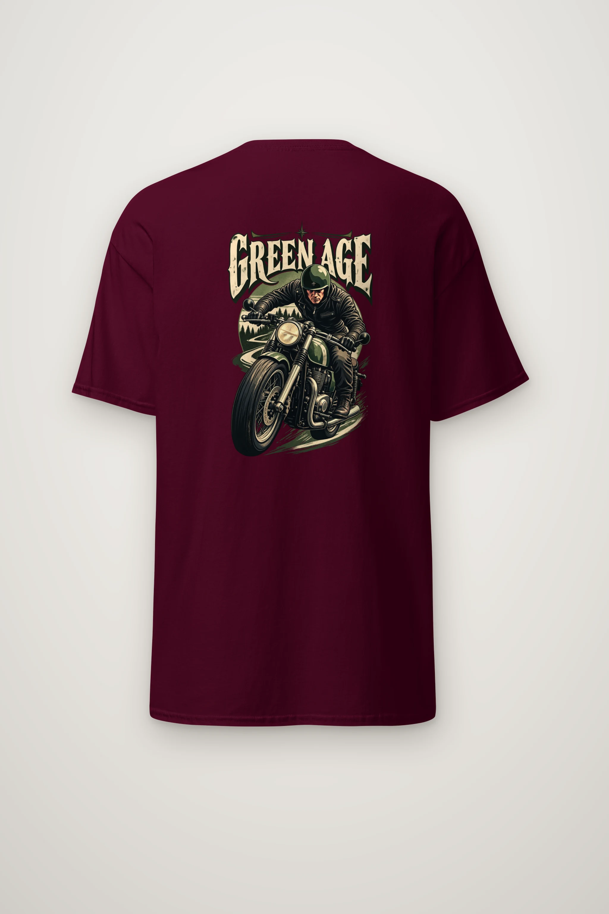 "Green Age Rider" Heavyweight Unisex Crewneck T-shirt