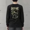 "Forest Road Motorcyclist" Unisex Longsleeve T-shirt | Gildan 2400