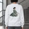 "Green Hanbok Portrait" Heavy Blend Unisex Crewneck Sweatshirt | Gildan 18000