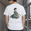 "Green Hanbok Portrait" Heavyweight Unisex Crewneck T-shirt | Gildan 5000