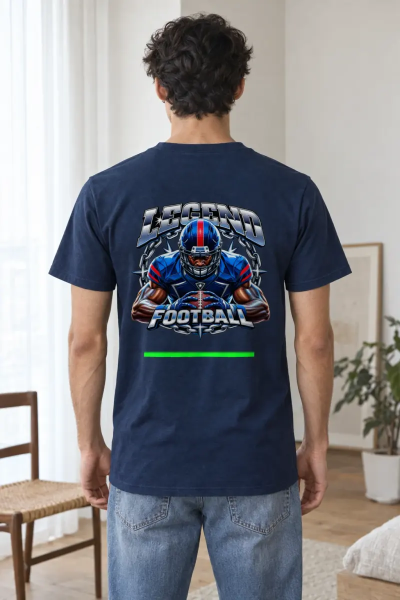 "Gridiron Titan" Heavyweight Unisex Crewneck T-shirt | Gildan 5000