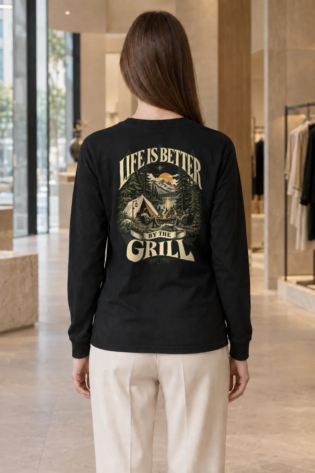 "Grillside Lake Life" Unisex Longsleeve T-shirt | Gildan 2400