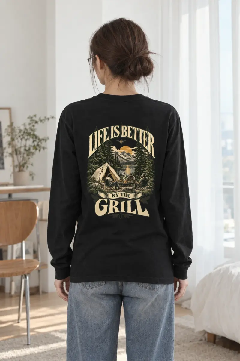 "Grillside Lake Life" Unisex Longsleeve T-shirt