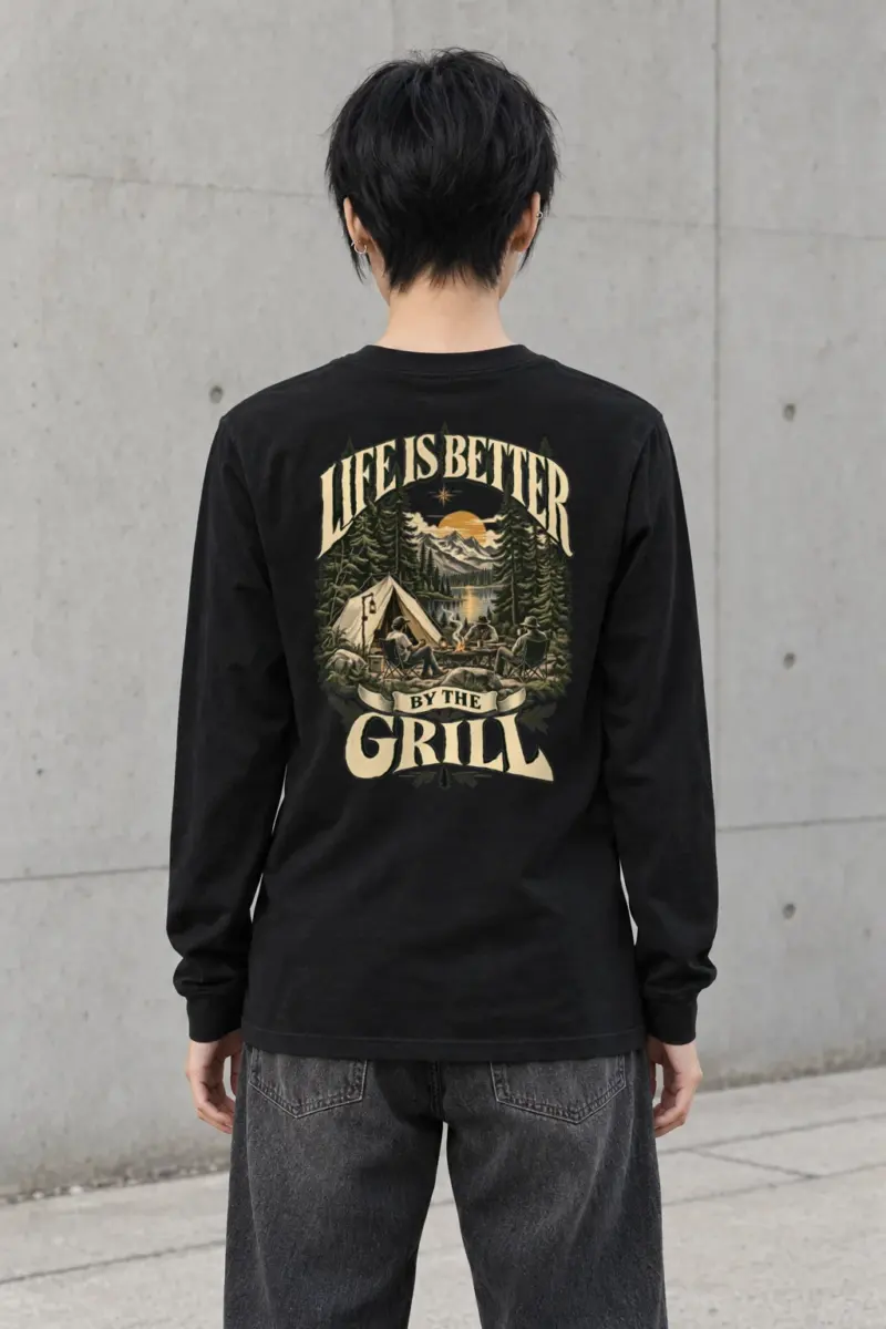 "Grillside Lake Life" Unisex Longsleeve T-shirt