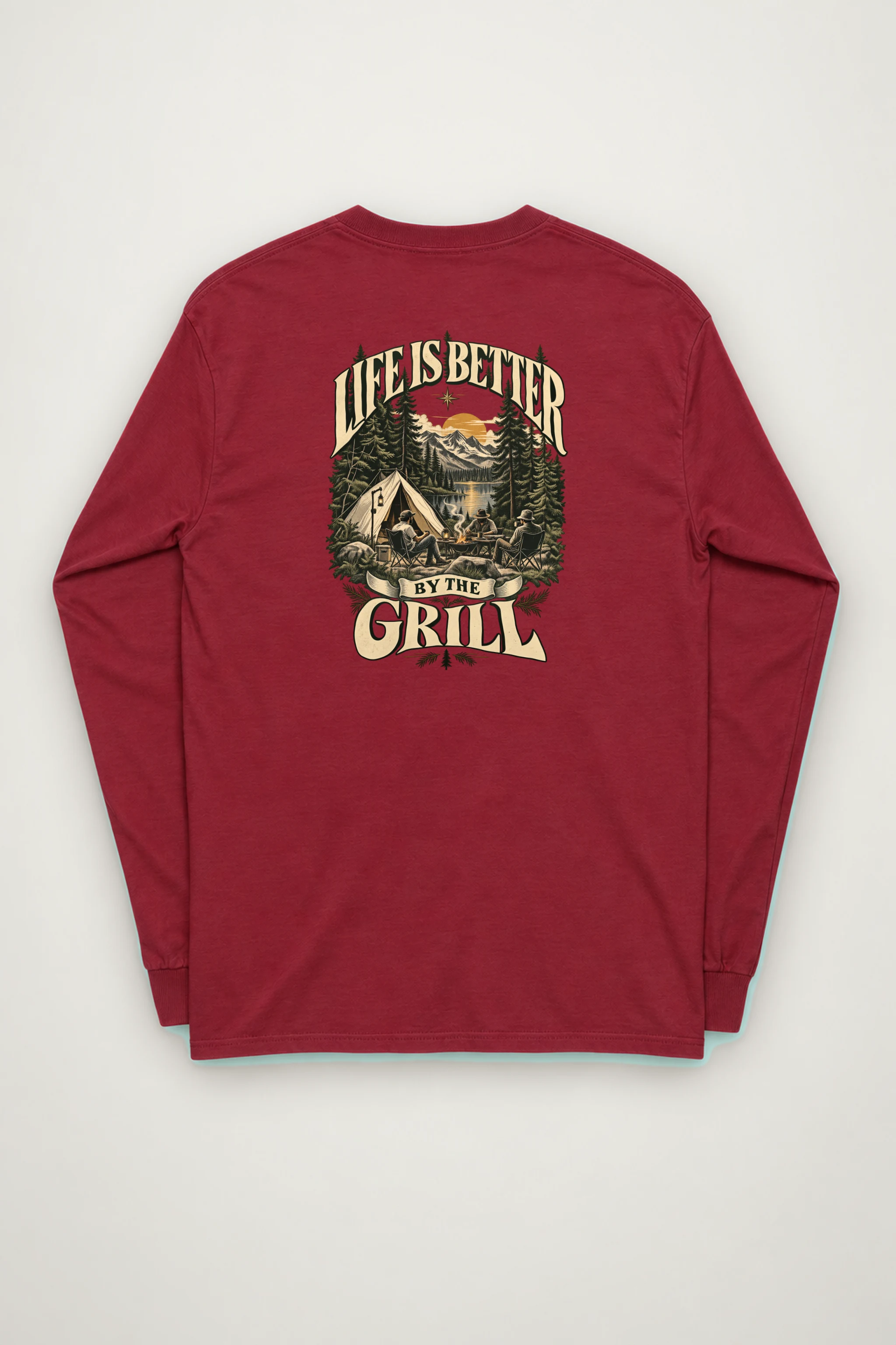 "Grillside Lake Life" Unisex Longsleeve T-shirt
