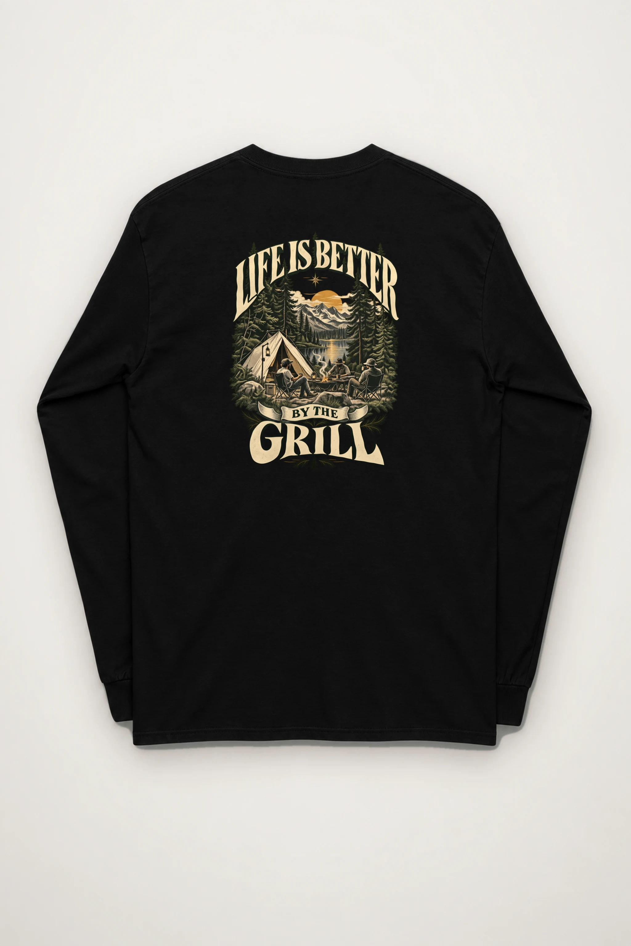 "Grillside Lake Life" Unisex Longsleeve T-shirt