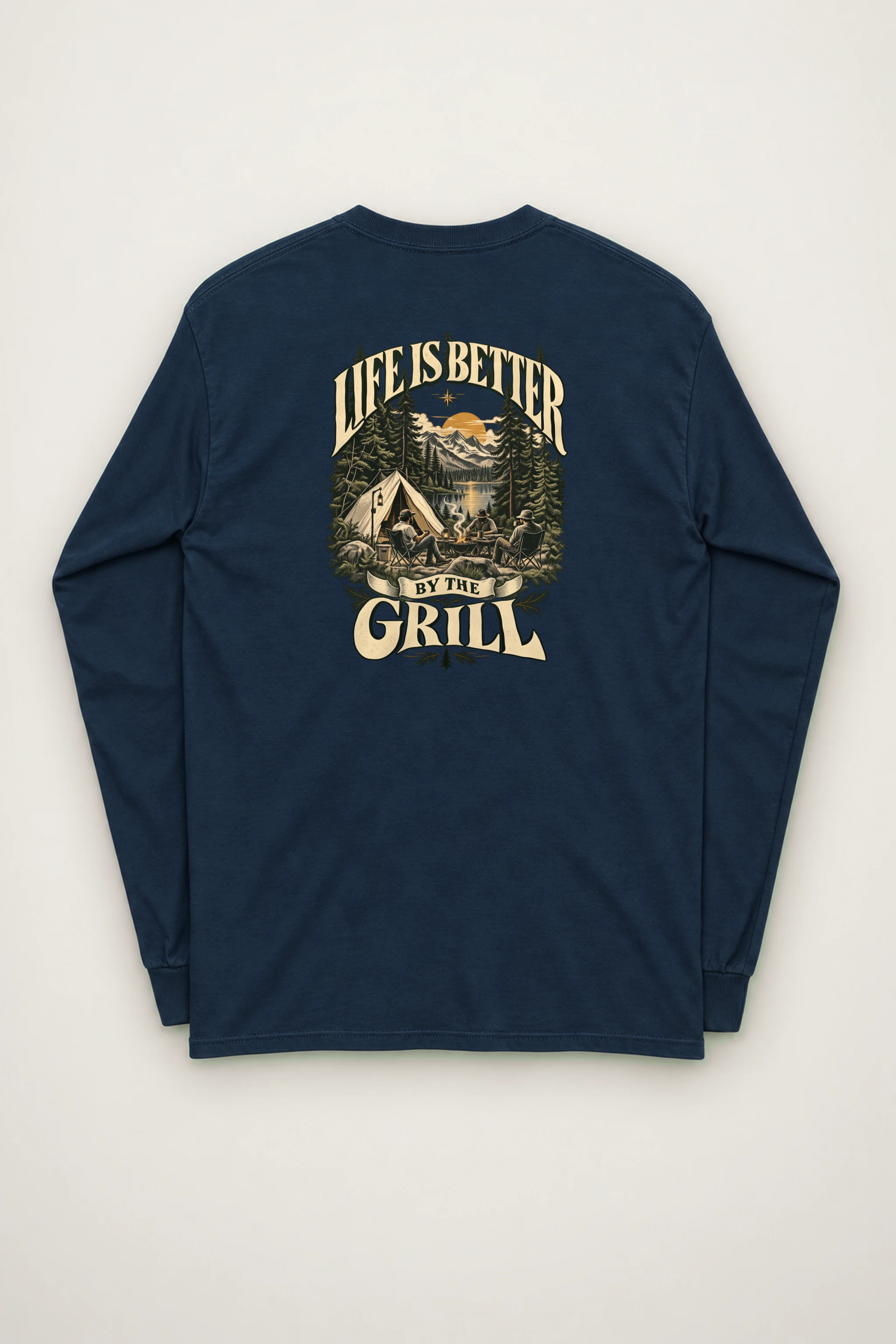 "Grillside Lake Life" Unisex Longsleeve T-shirt