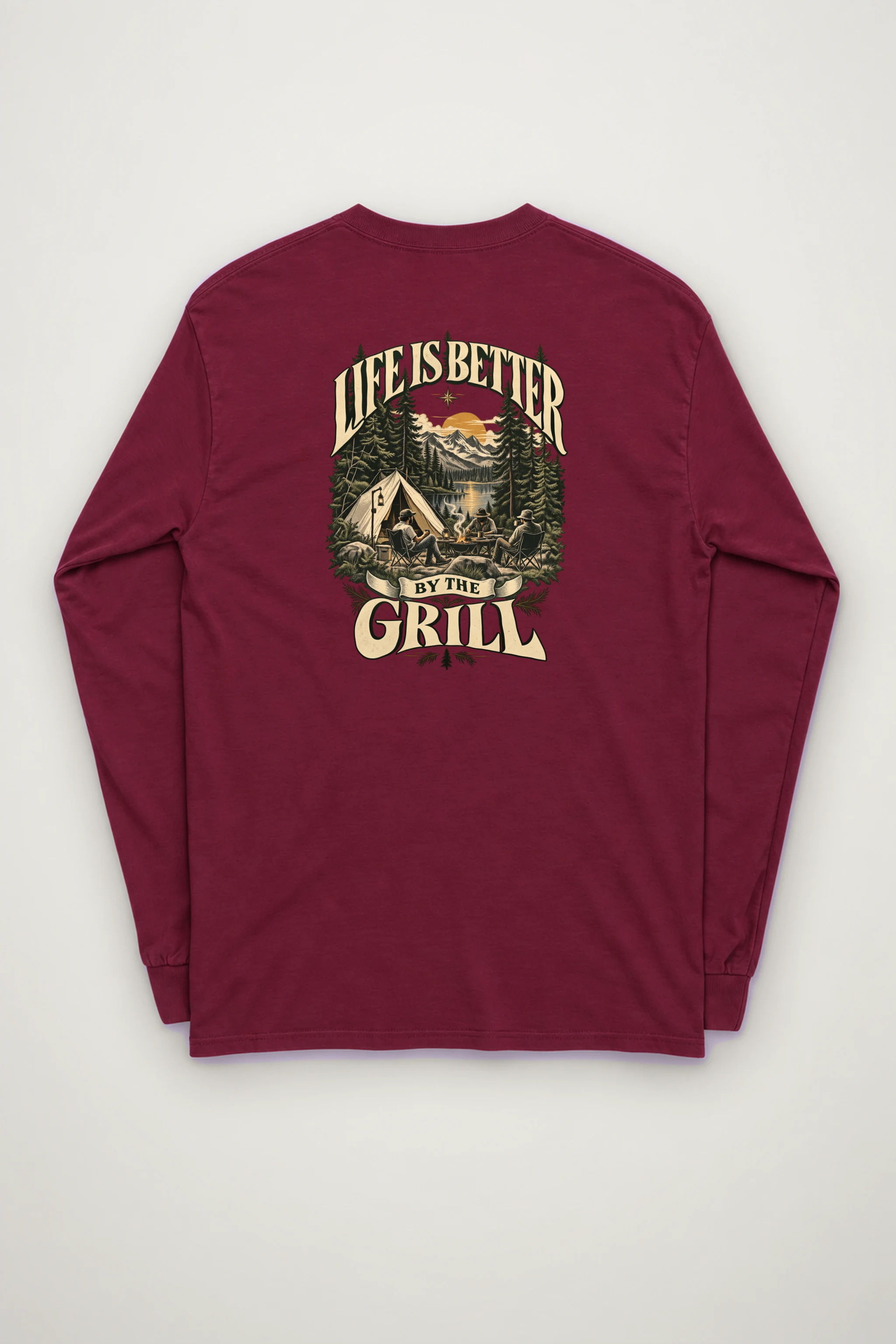 "Grillside Lake Life" Unisex Longsleeve T-shirt