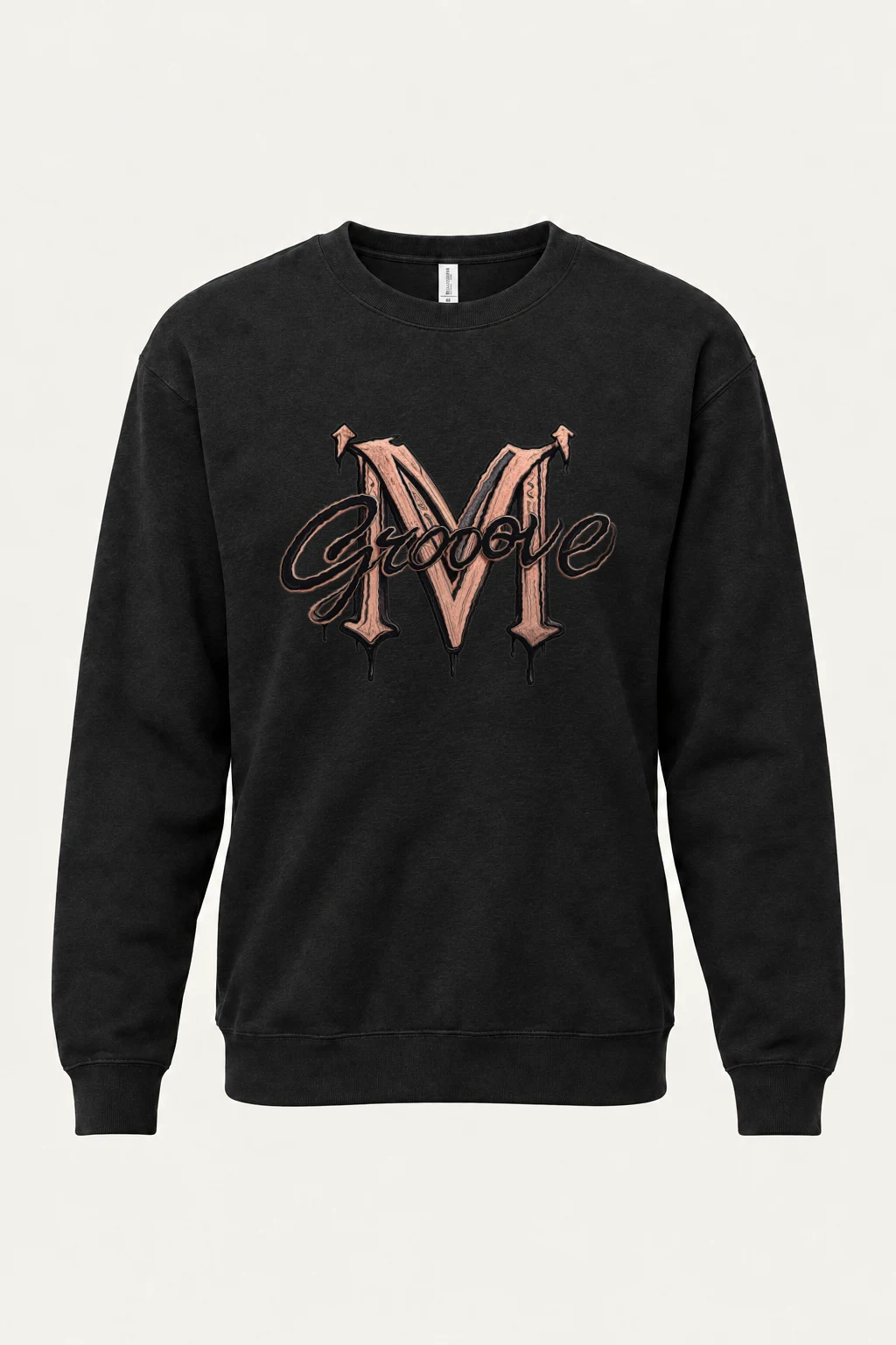 "Groove Gothic M" Heavy Blend Unisex Crewneck Sweatshirt | Gildan 18000
