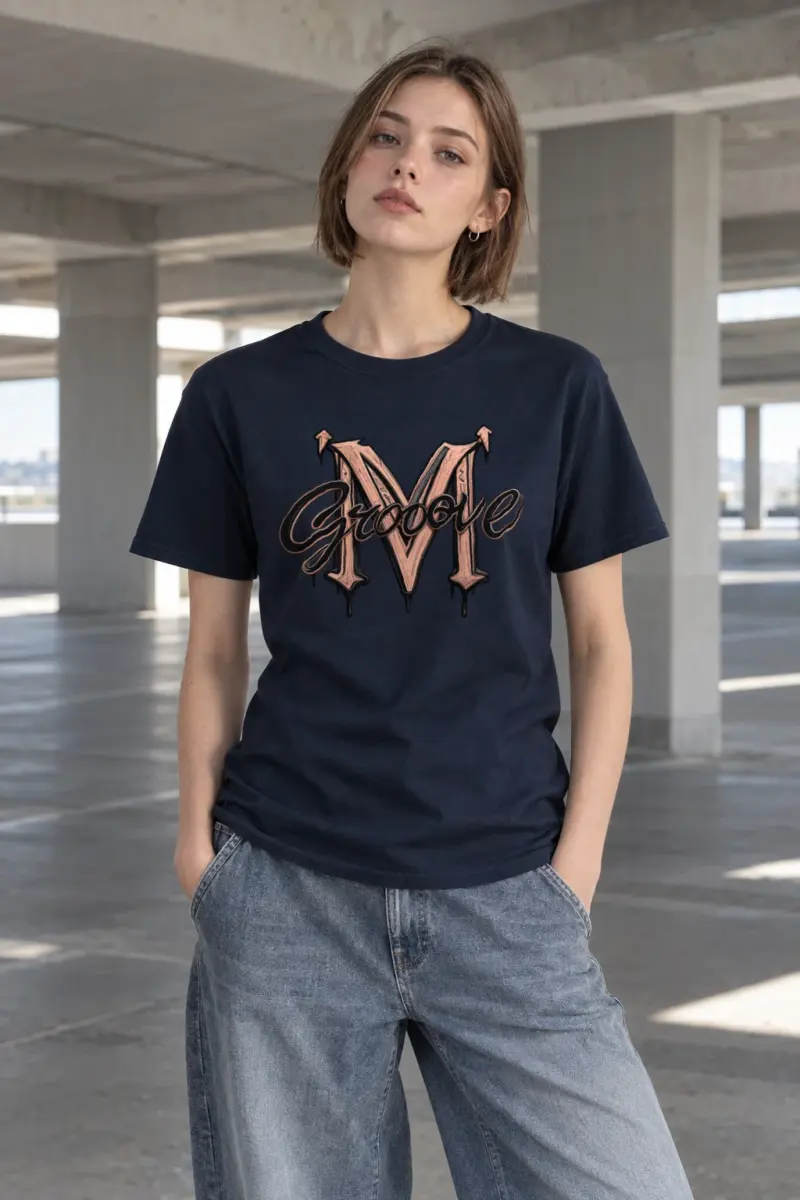 "Groove Gothic M" Heavyweight Unisex Crewneck T-shirt