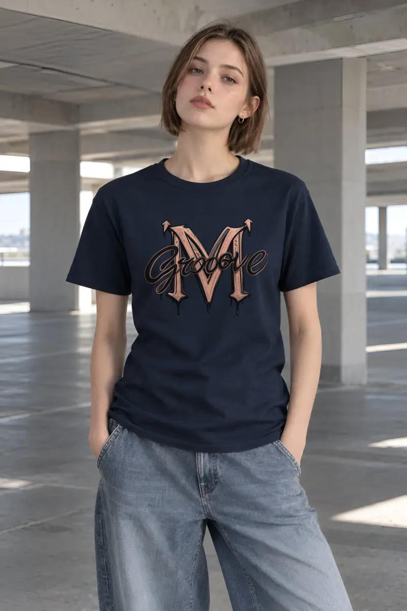 "Groove Gothic M" Heavyweight Unisex Crewneck T-shirt