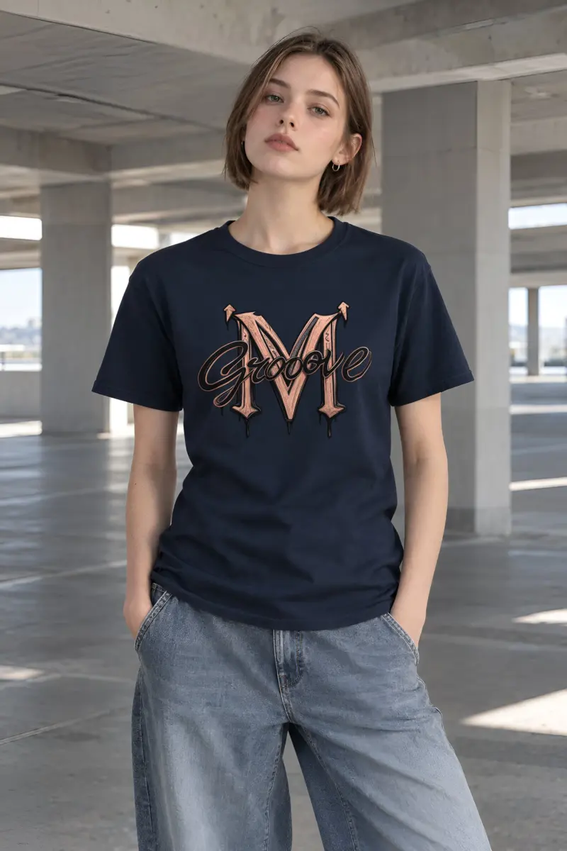 "Groove Gothic M" Heavyweight Unisex Crewneck T-shirt