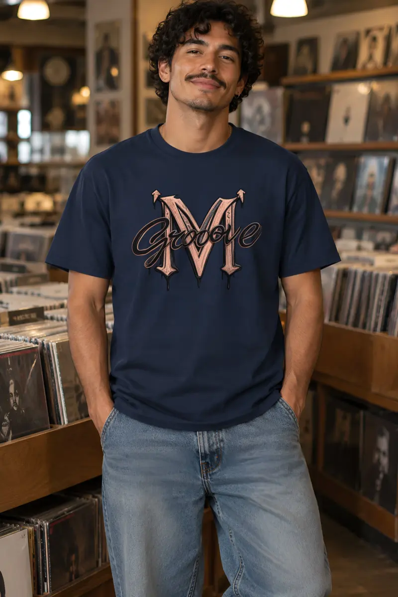 "Groove Gothic M" Heavyweight Unisex Crewneck T-shirt