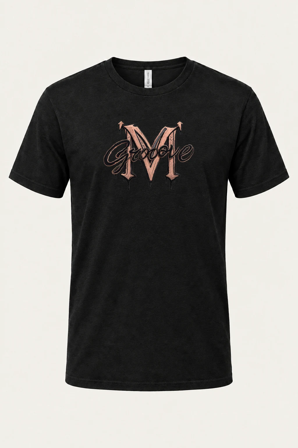 "Groove Gothic M" Heavyweight Unisex Crewneck T-shirt | Gildan 5000