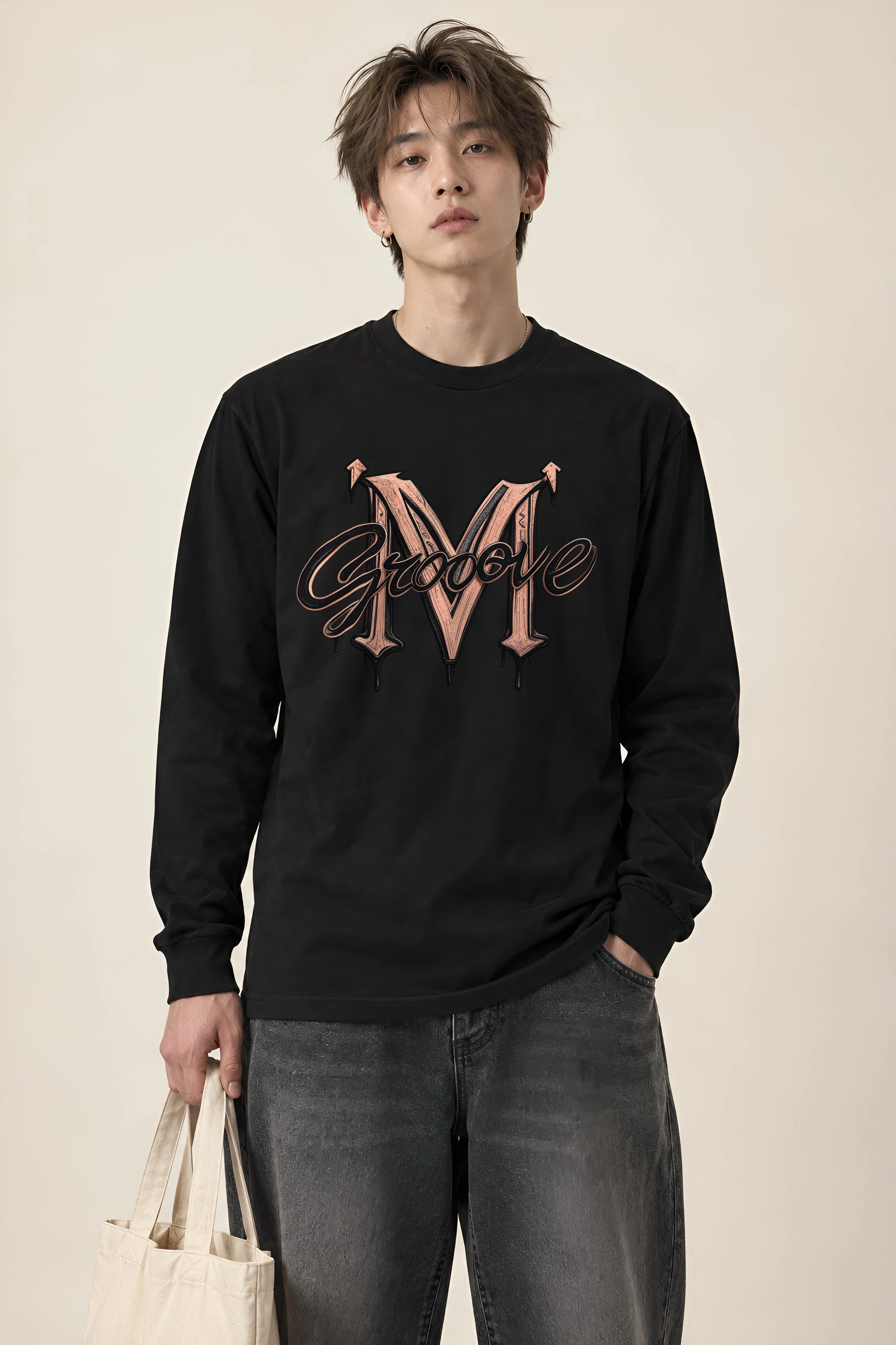 "Groove Gothic M" Unisex Longsleeve T-shirt