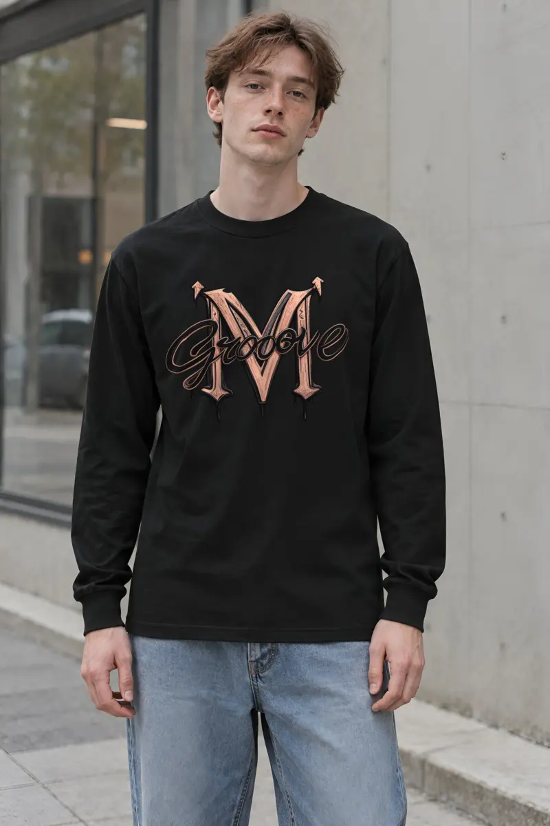 "Groove Gothic M" Unisex Longsleeve T-shirt