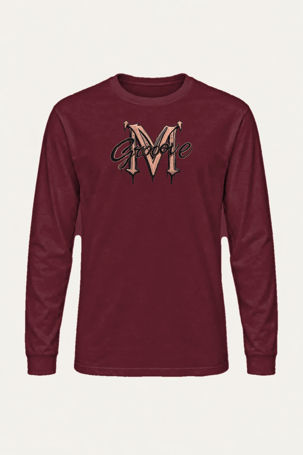 "Groove Gothic M" Unisex Longsleeve T-shirt | Gildan 2400
