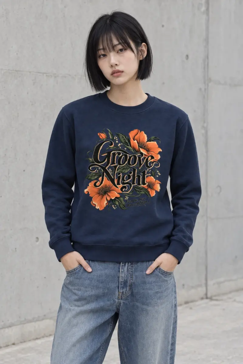 "Groove Night" Heavy Blend Unisex Crewneck Sweatshirt