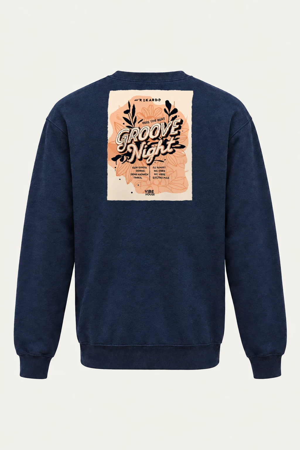 "Groove Night" Heavy Blend Unisex Crewneck Sweatshirt | Gildan 18000