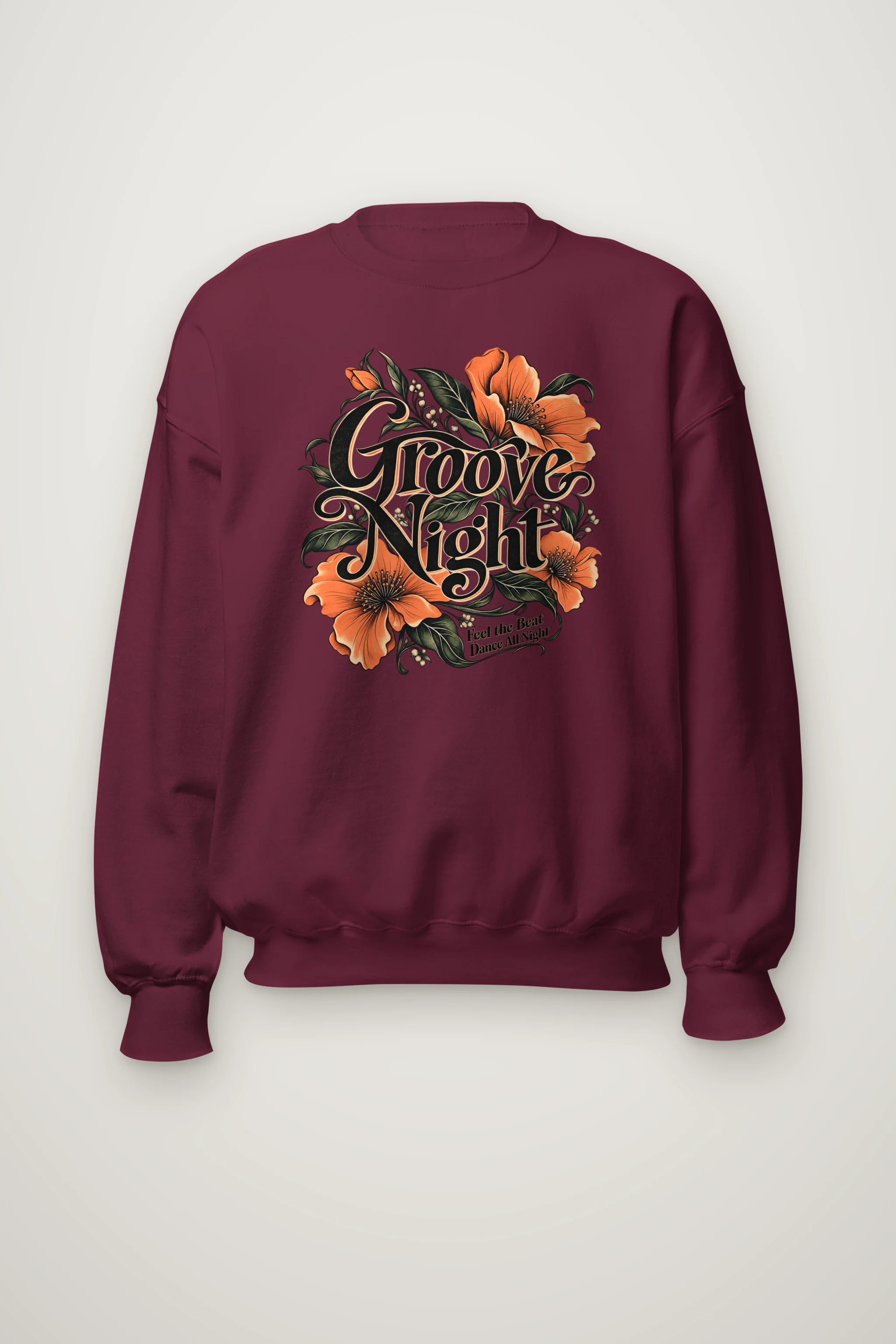 "Groove Night" Heavy Blend Unisex Crewneck Sweatshirt