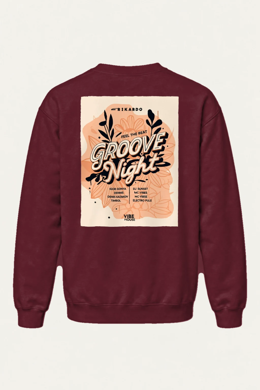 "Groove Night" Heavy Blend Unisex Crewneck Sweatshirt | Gildan 18000
