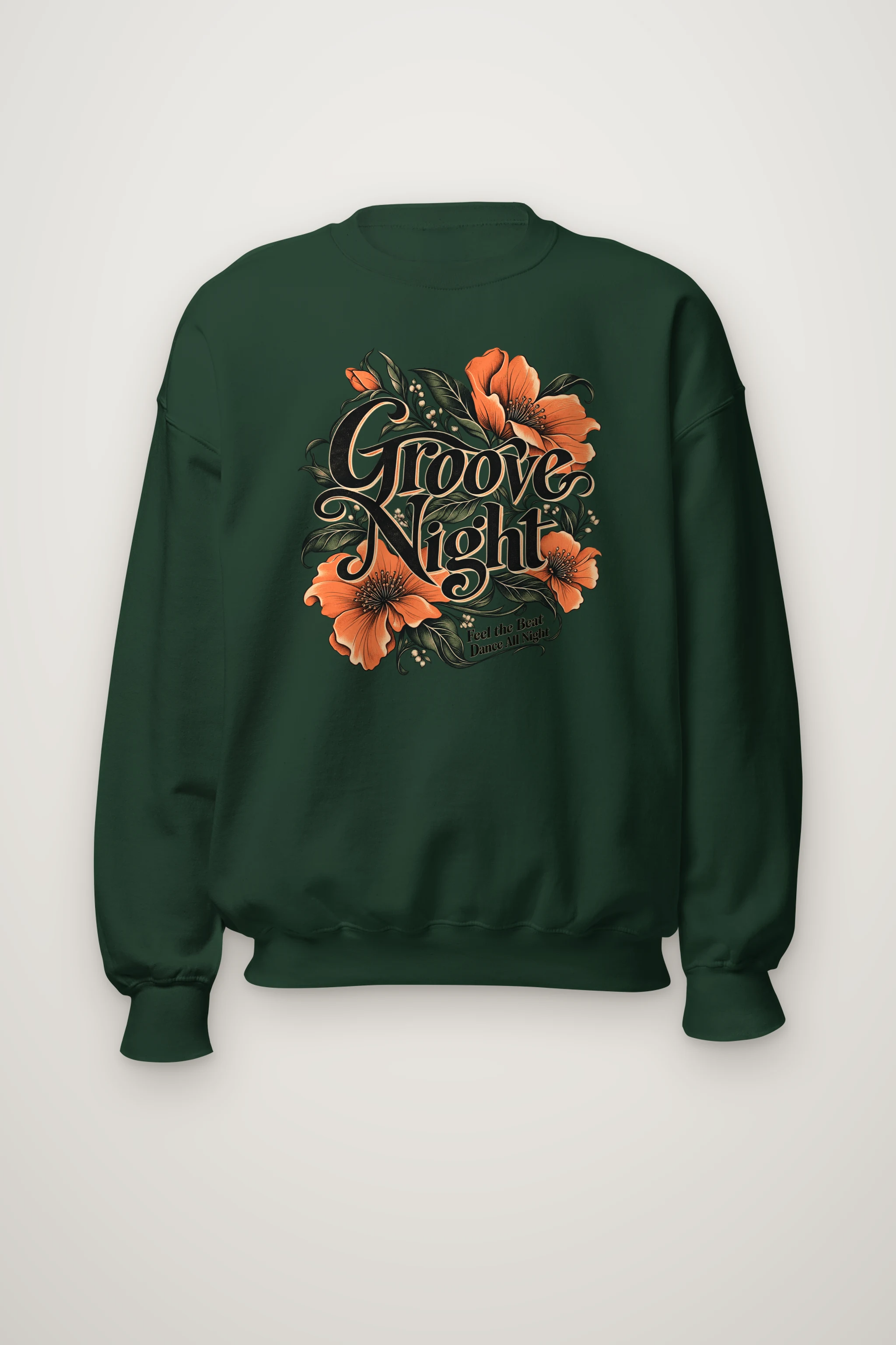 "Groove Night" Heavy Blend Unisex Crewneck Sweatshirt