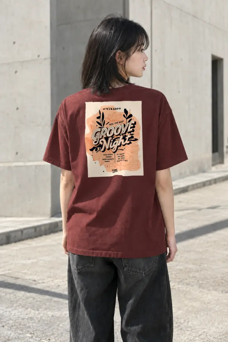 “Groove Night” Heavyweight Unisex Crewneck T-shirt | Gildan 5000