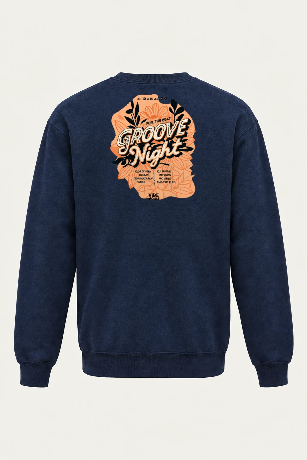 "Groove Night Poster" Heavy Blend Unisex Crewneck Sweatshirt | Gildan 18000