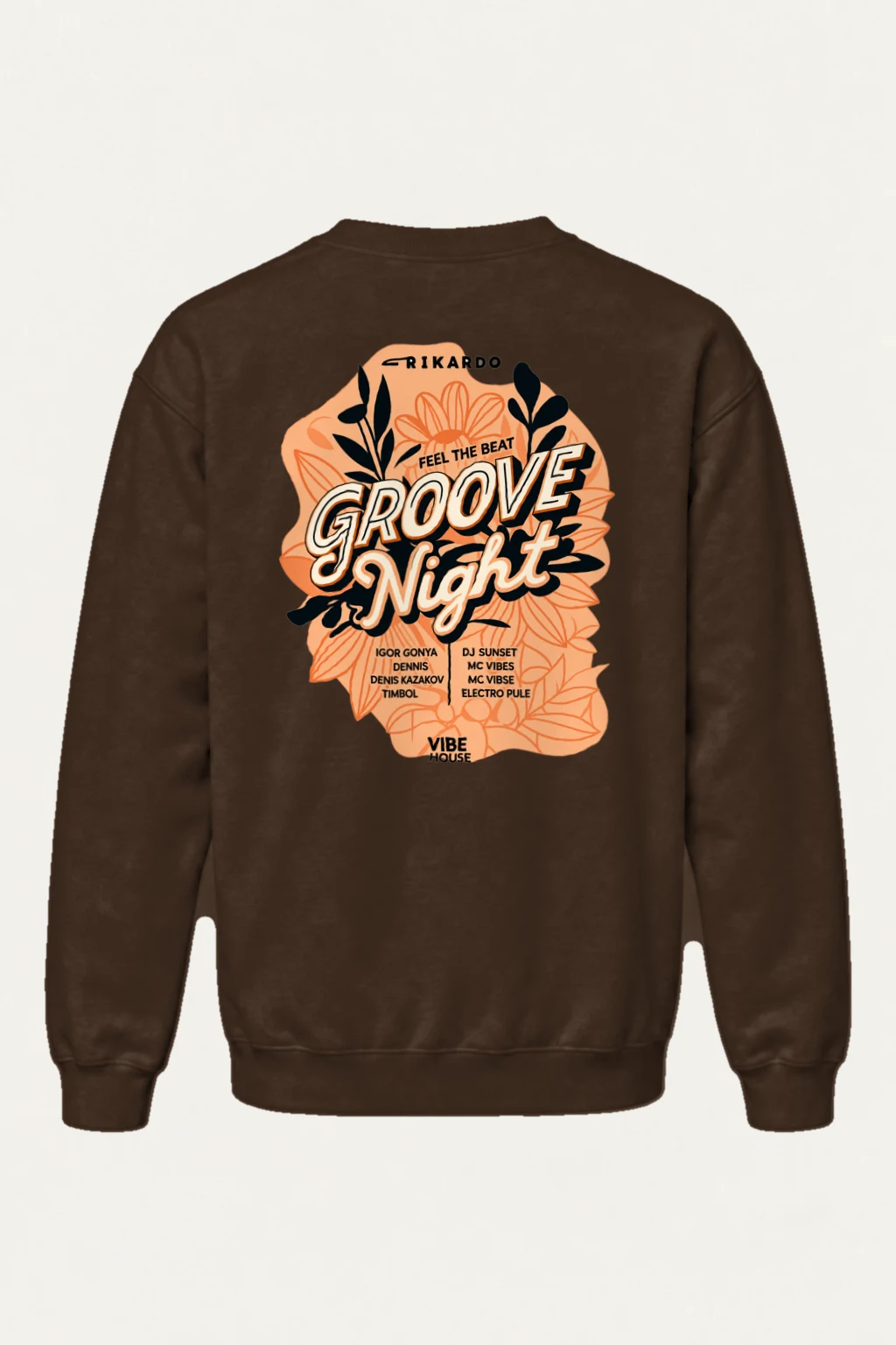 "Groove Night Poster" Heavy Blend Unisex Crewneck Sweatshirt | Gildan 18000